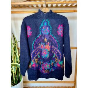 Vintage Studio Michelle Stuart Mohair Mockneck Tunic Sweater